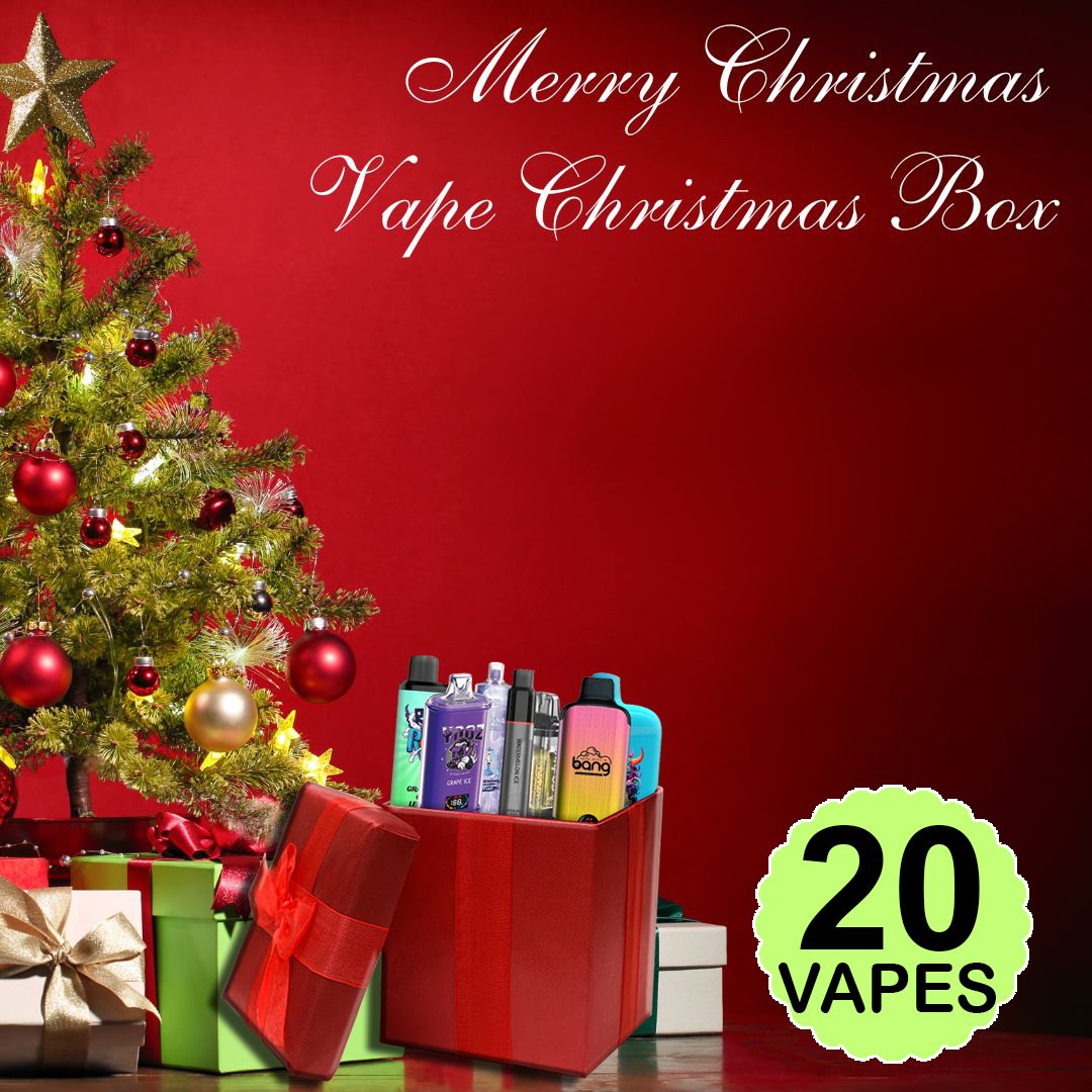 Maroon And White Minimalist Merry Christmas Instagram Post - 1 20x Disposable Vape Christmas Gift Box - Image 1