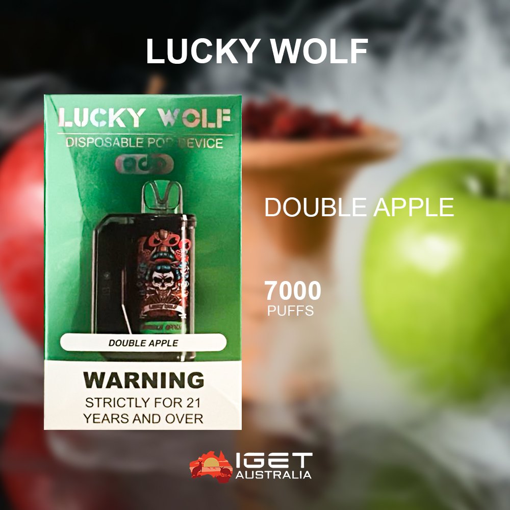 LUCKY-WOLF-DOUBLE-APPLE-7000-PUFFS.jpg LUCKY WOLF DOUBLE APPLE – 7000 PUFFS - Image 1