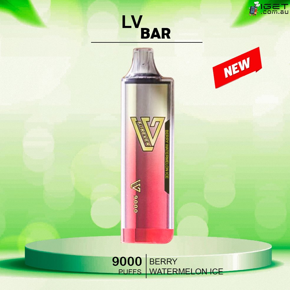 LV-BAR-BERRY-WATERMELON-ICE-9000-PUFFS.jpg LV BAR – BERRY WATERMELON ICE – 9000 PUFFS - Image 1