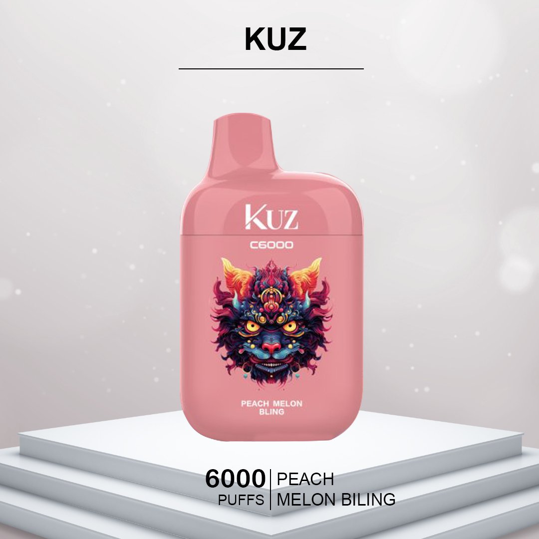 Green natural new skincare product instagram post - 1 KUZ PEACH MELON BLING – 6000 PUFFS - Image 1