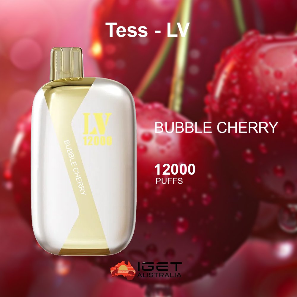 TESS-LV-BUBBLE-CHERRY-12000-PUFFS.jpg TESS-LV BUBBLE CHERRY – 12000 PUFFS - Image 1