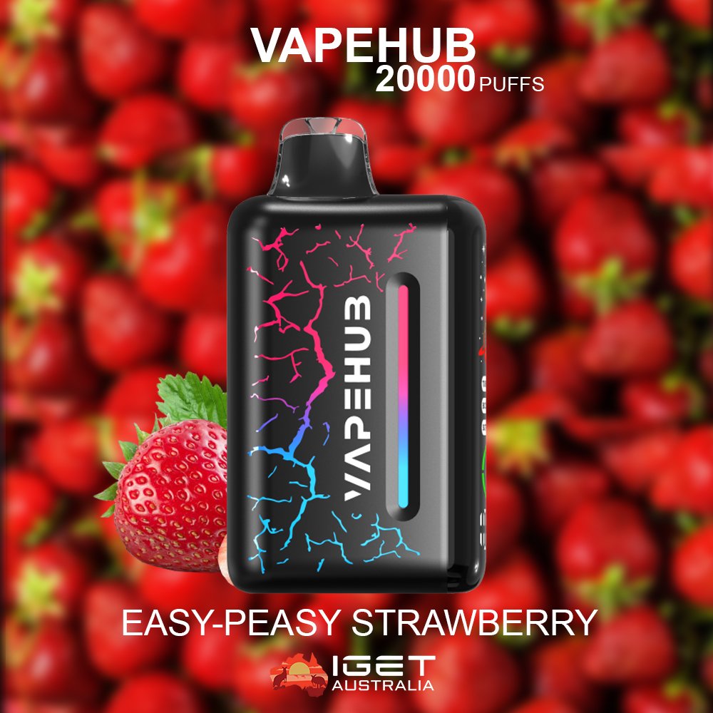 VAPEHUB-EASY-PEASY-STRAWBERRY.jpg VAPEHUB EASY-PEASY STRAWBERRY – 20000 PUFFS - Image 1