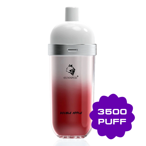 gunnpod-wave-double-apple.png GUNNPOD WAVE DOUBLE APPLE – 3500 PUFFS - Image 1
