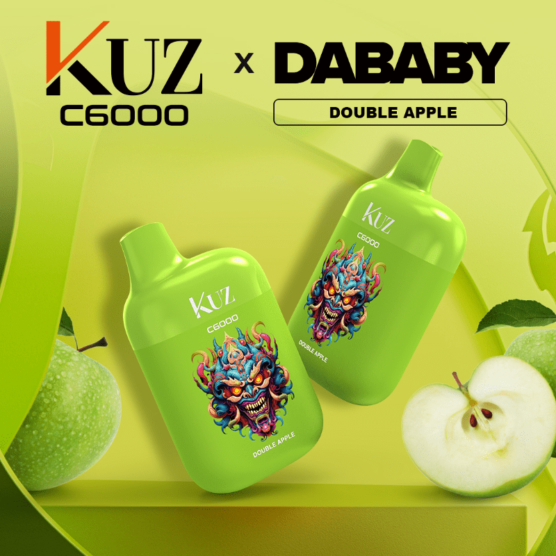 kuz-6000-puffs-double-apple-min.png KUZ DOUBLE APPLE – 6000 PUFFS - Image 1