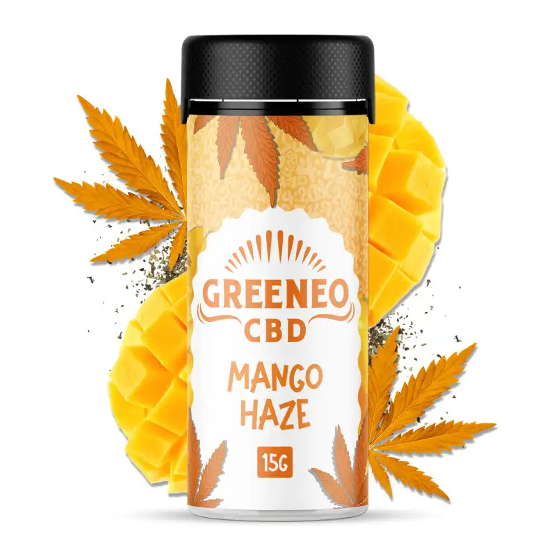 mango-haze-fleur-cbd.webp Flores CBD Mango Haze 15gr – Greeneo - Image 1