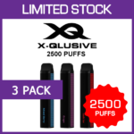 X-QLUSIVE – 2500 PUFFS – 3 PACK